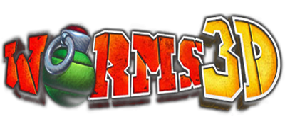 Worms 3D title screen for Playstation 2